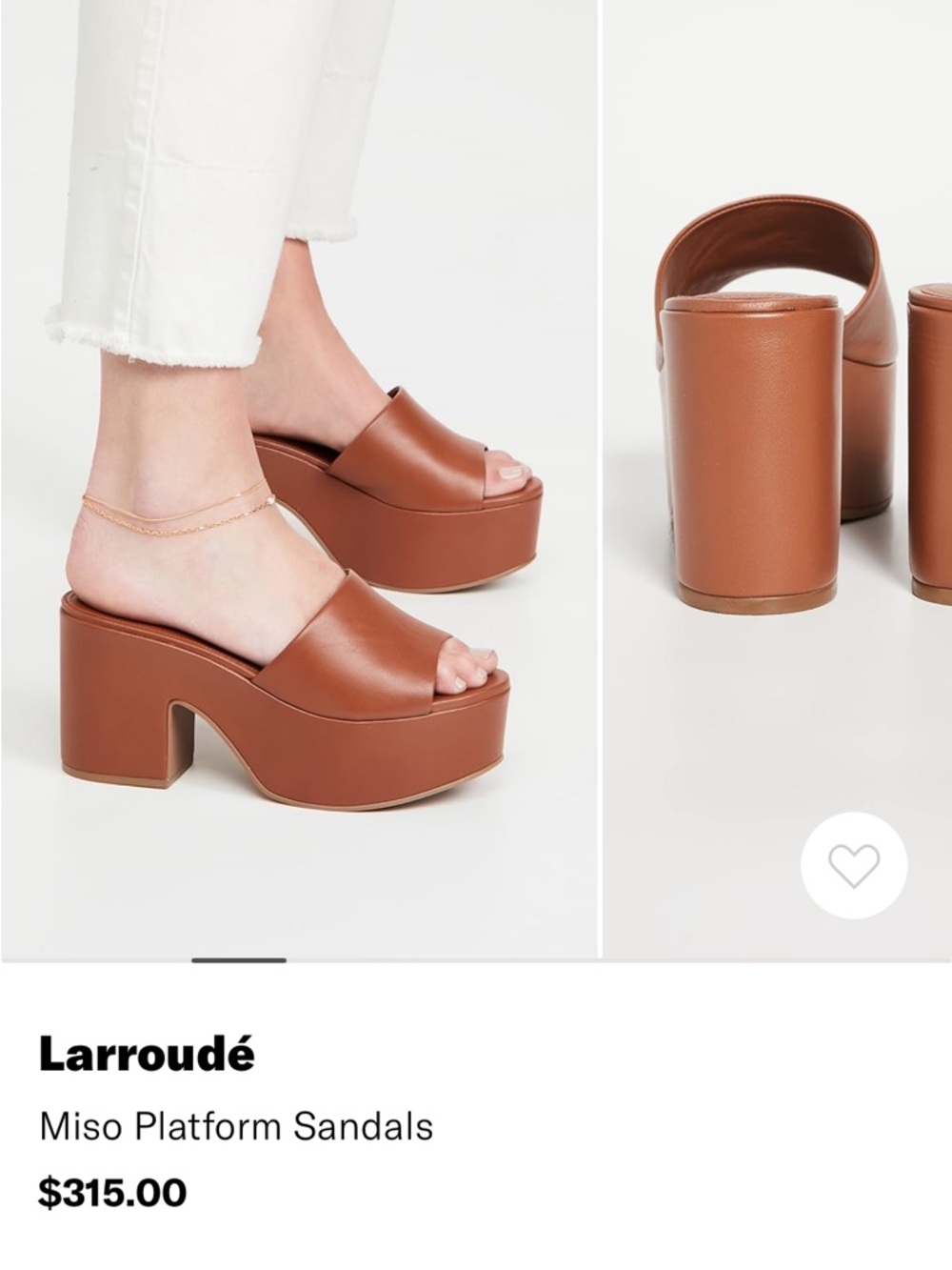 Larroudé Miso Platfom Sandal